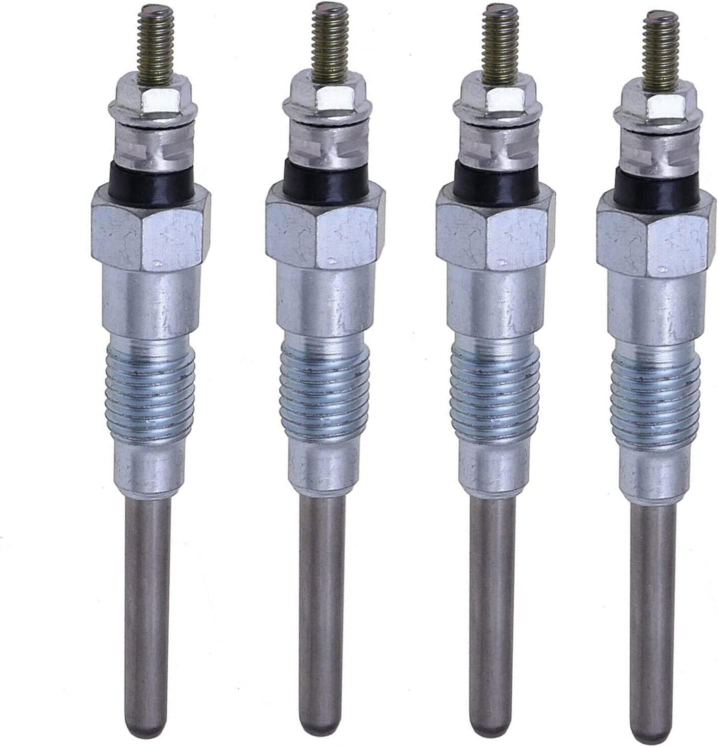 BLUESUNSOLAR 3Pcs Glow Plug 19077-65512 19077-65510 19077-65513 19077-65511 Replacement for Kubota Engine V2003 V2203 V2403 D1503 D1703 Wheel Loader R320 R400 R420 R510 R520 (3 PCS)