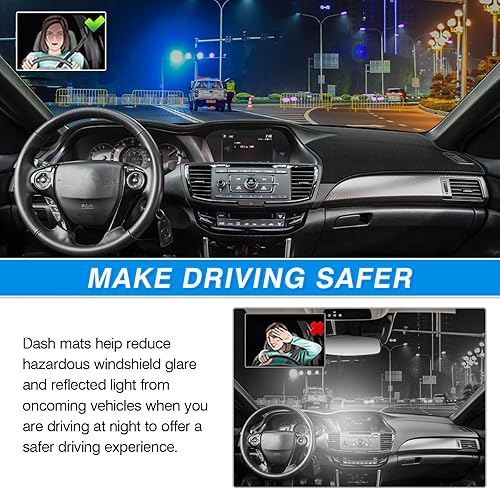 Miniatura 76 de Cartist - Funda de salpicadero, alfombrilla antideslizante, protector de rayos ultravioleta, antirreflejos