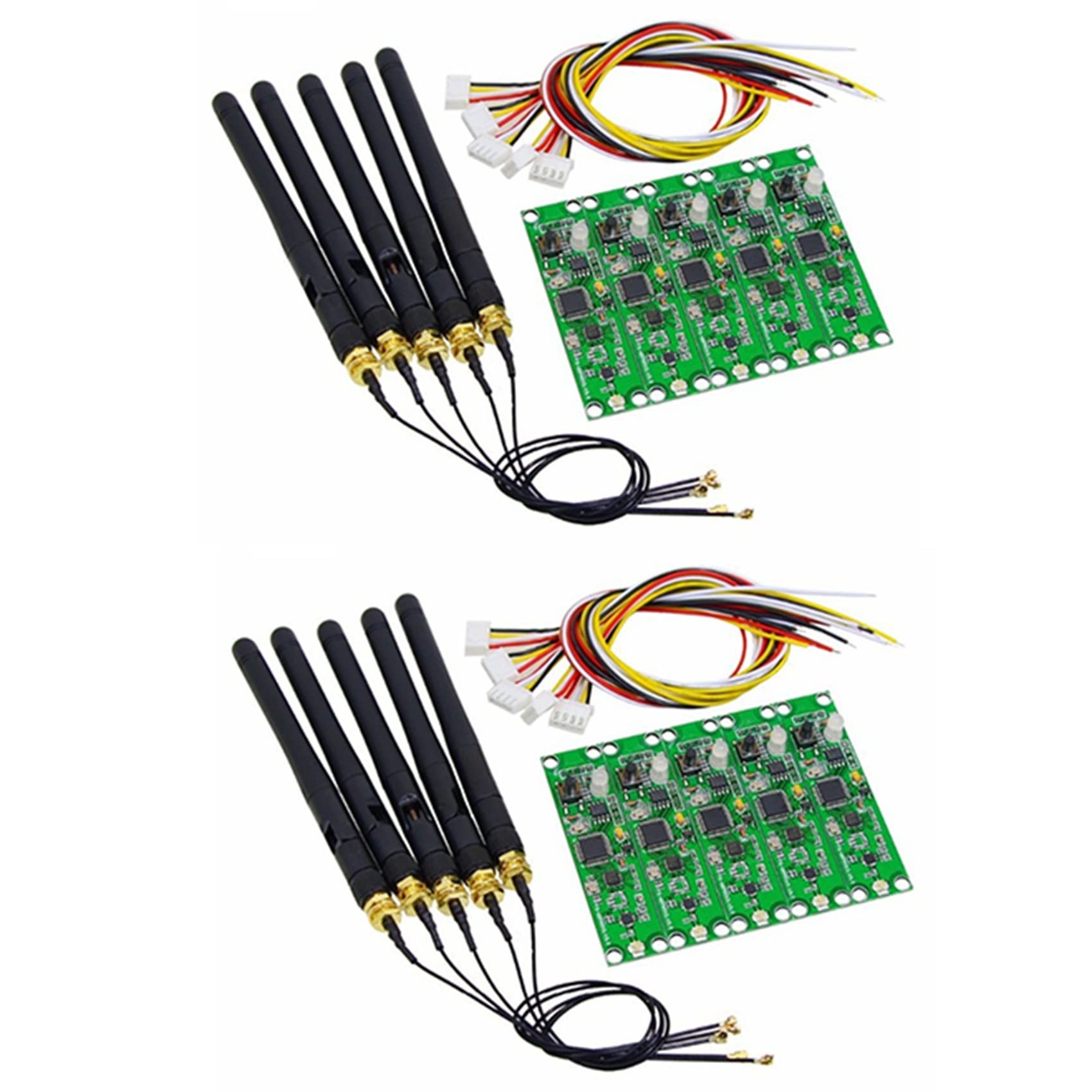 10 PZ 2.4Ghz Wireless 512 Trasmettitore Ricevitore PCB 2 Nel 1 Modulo Wireless PCB Board con Antenna per Luce Della Fase
