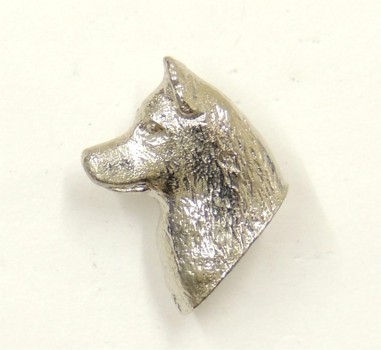 Siberian Husky Lapel Pin Brooch Silver Finish