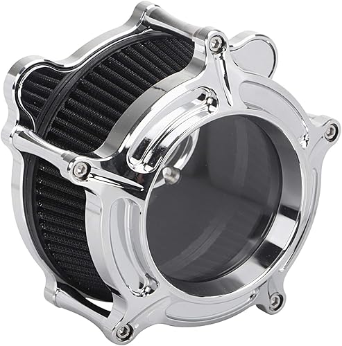 Miniatura 33 de Sistema de filtro de admisión de filtro de aire CNC cromado para Harley Touring Road King Electra Glide Street Glide & Trike 2008-2016