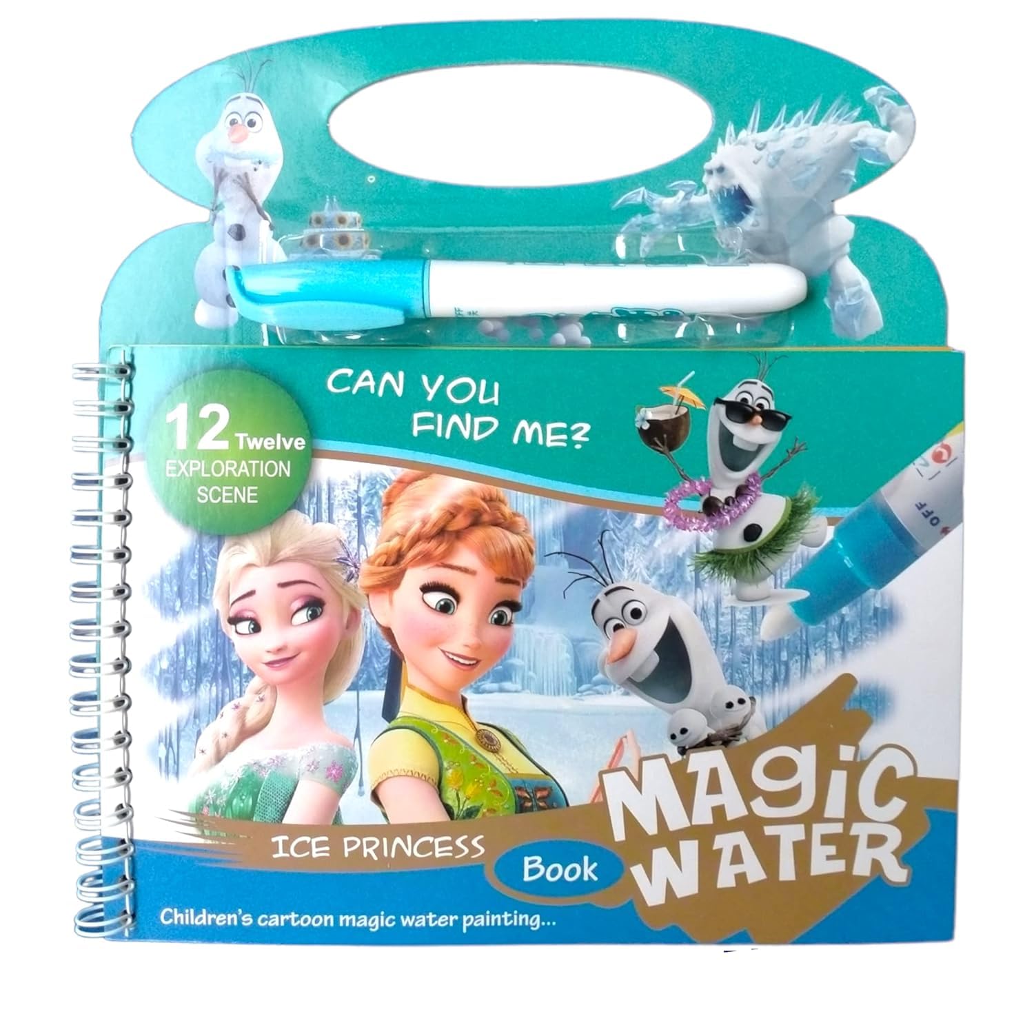 See full amazon price history chart for Onlinenest™ Frozen Magic Water Coloring Book for Kids - Reusable Water Drawing Book with 3 Exploration Scenes and Magic Pen - Fun and Educational Activity for Toddlers and Children (Pack of 1) Onlinenest™ Frozen Magic Water Coloring Book for Kids - Reusable Water Drawing Book with 3 Exploration Scenes and Magic Pen - Fun and Educational Activity for Toddlers and Children (Pack of 1) (B0D6YG7XM4) Amazon Price History, Amazon Price Tracker