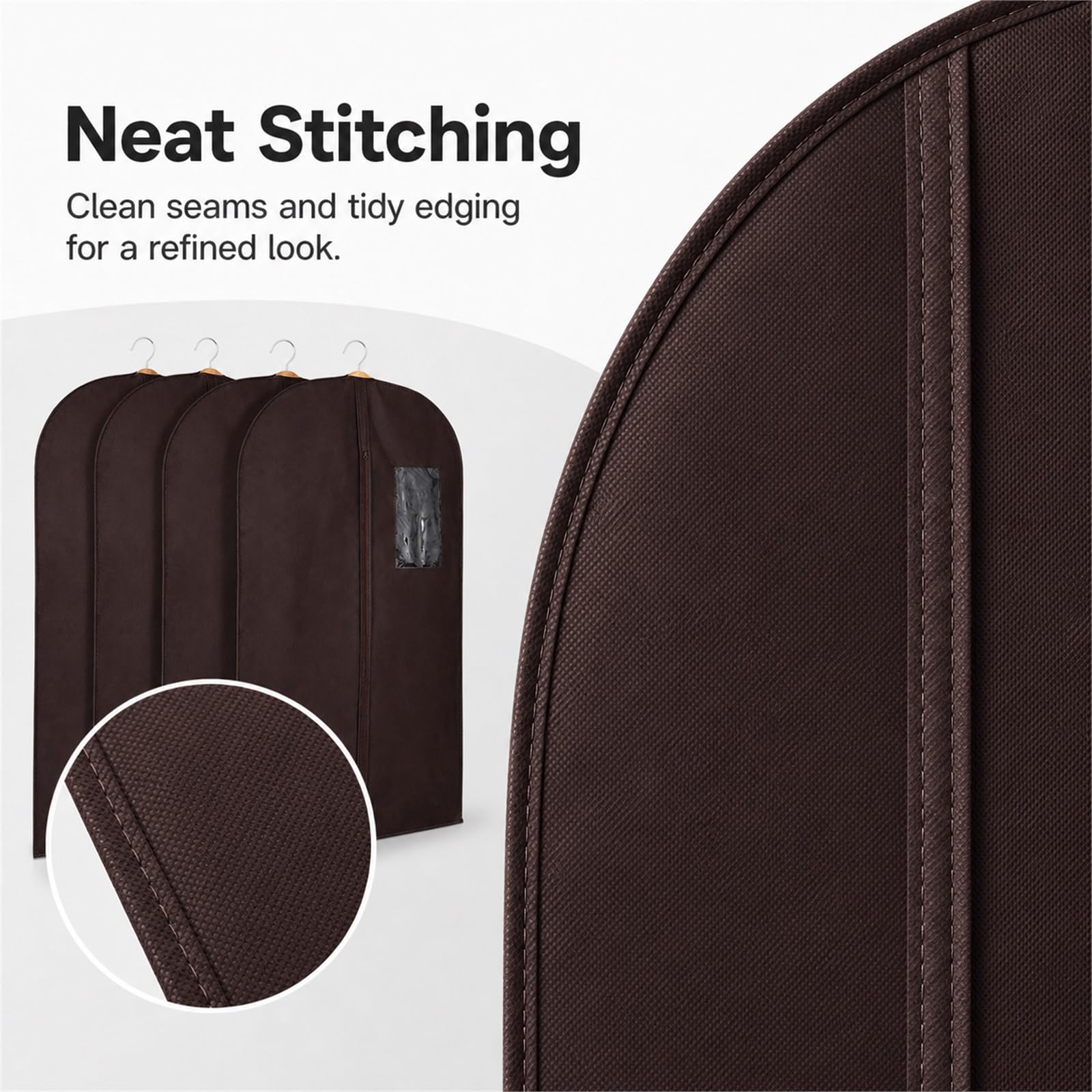Funda Traje Transparente Bolsas Guardar Ropa Fundas Ropa Transparente Funda Ropa Armario Fundas para Trajes Fundas Translúcidas Ropa Antipolvo Fácil Limpiar para Camisas y Abrigos