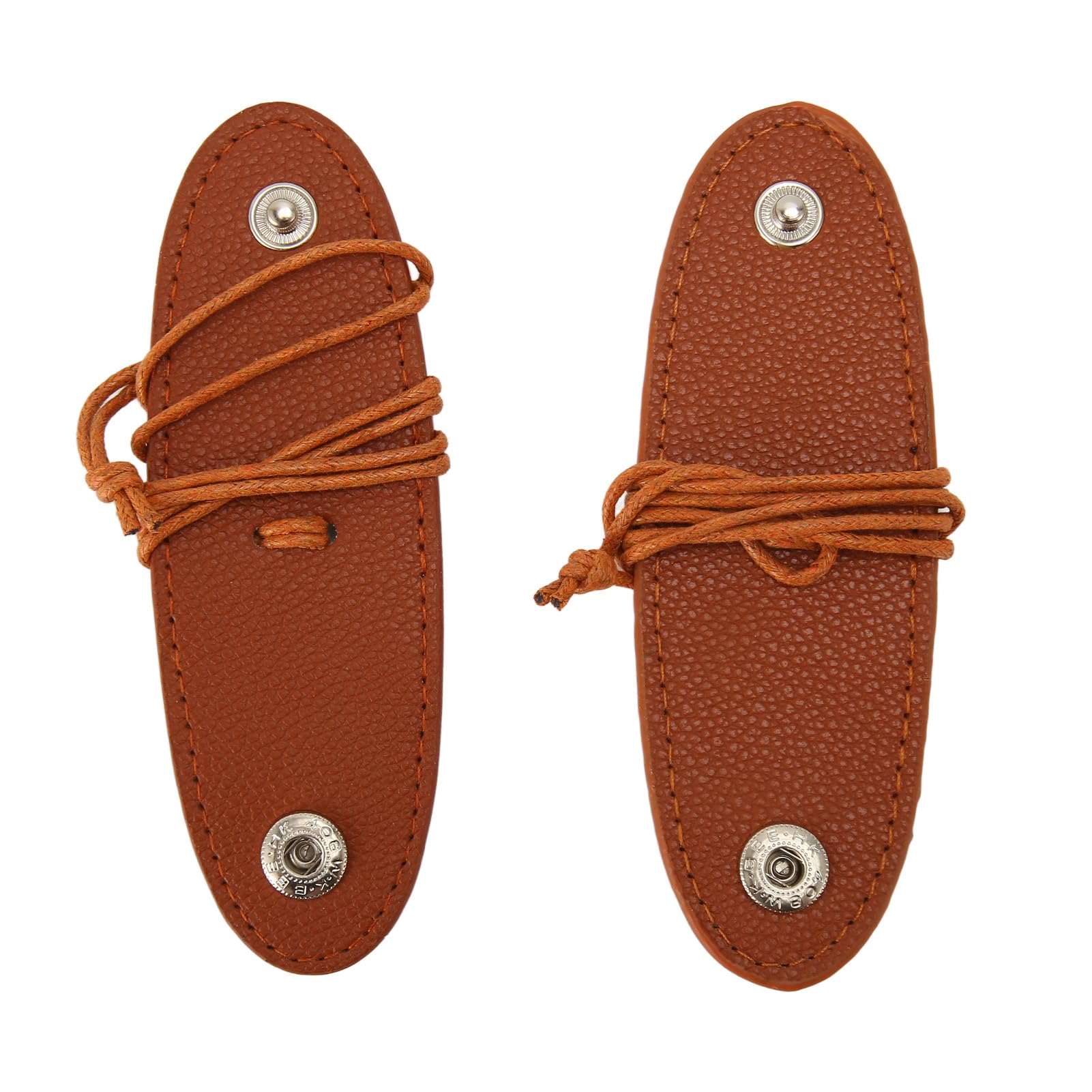 NYSUZHOUJI Portable Glasses Clip with Lanyard Snap Fastener PU Leather 2pcs Glasses Storage Clips Lightweight and Compact