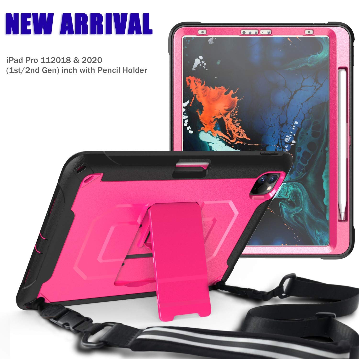 Amazon | 肩掛け 2020新型 iPad Pro 11 インチケース ヘビーデューティ
