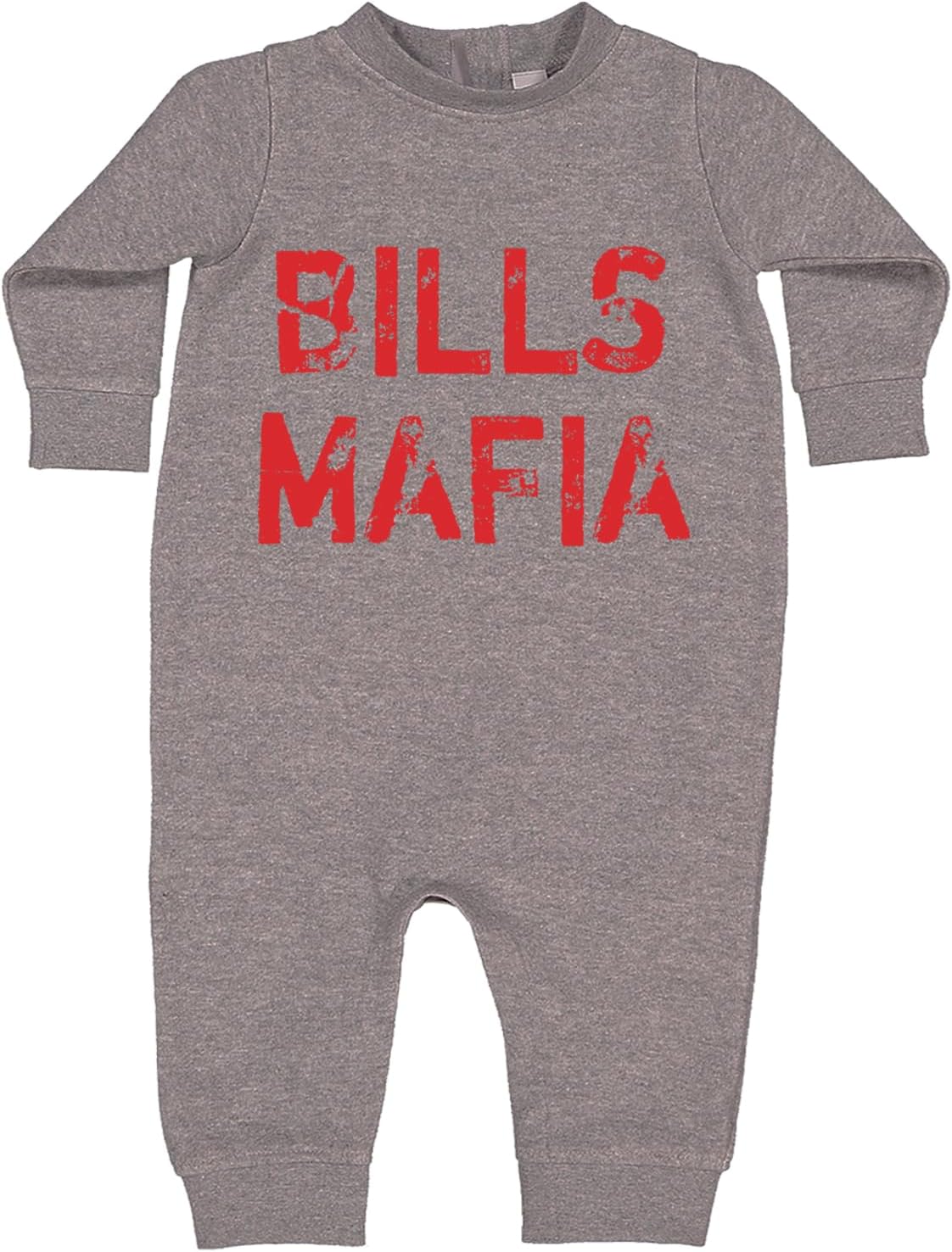 Distressed Bills Mafia Football Infant Fleece Rompers, Warm, Adorable