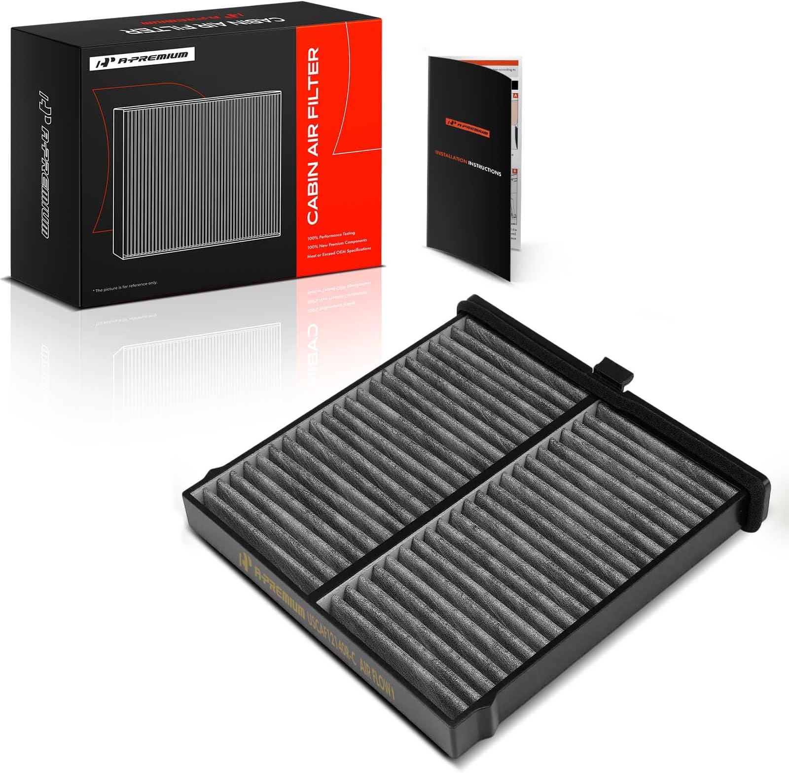 A-Premium Cabin Air Filter with Activated Carbon Compatible with Toyota Yaris 2019-2020, Yaris IA 2017-2018 & Mazda CX-3 CX3 2016-2021 & Scion IA 2016-2016, Replace# 87139WB001