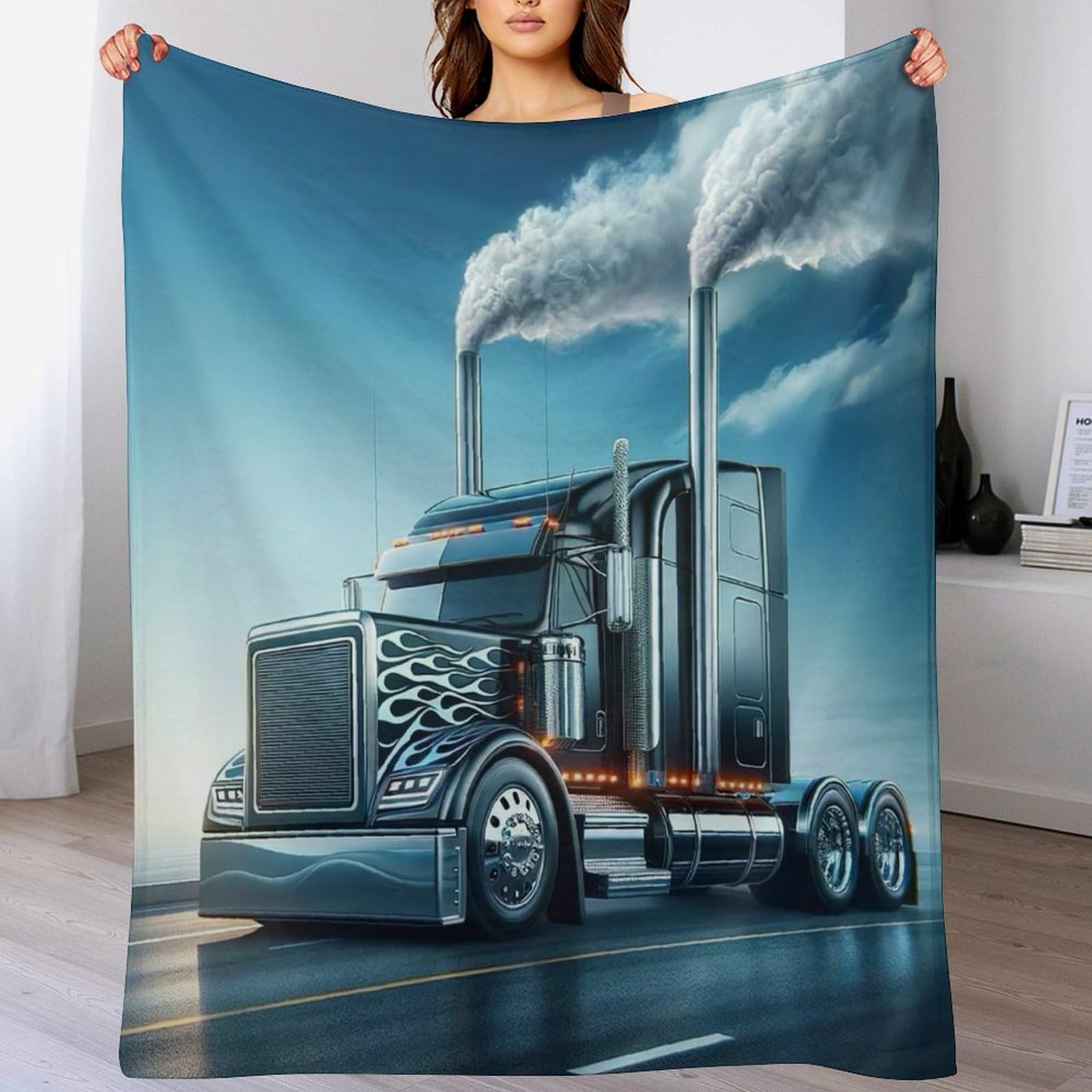 Manta de franela para camión y sofá colcha ligera de 140x180 cm