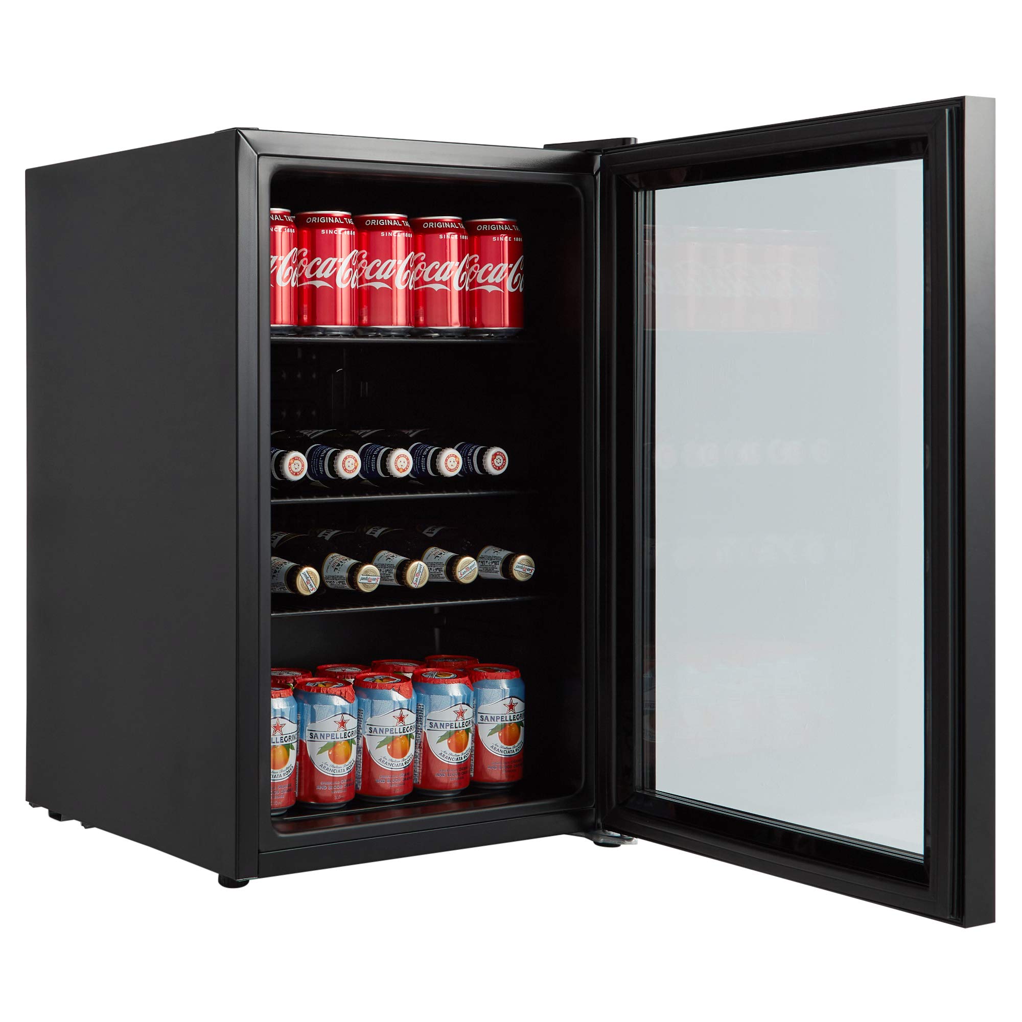 Cookology CBC70BK Under Counter Drinks Fridge Freestanding, 47cm Glass