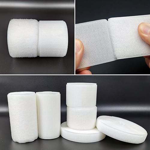 Miniatura 7 de Matenf Tiras de velcro para coser, 2 pulgadas de ancho, fáciles de coser, excelente agarre, no adhesivas, cinta entrelazada, cinta de gancho y bucle
