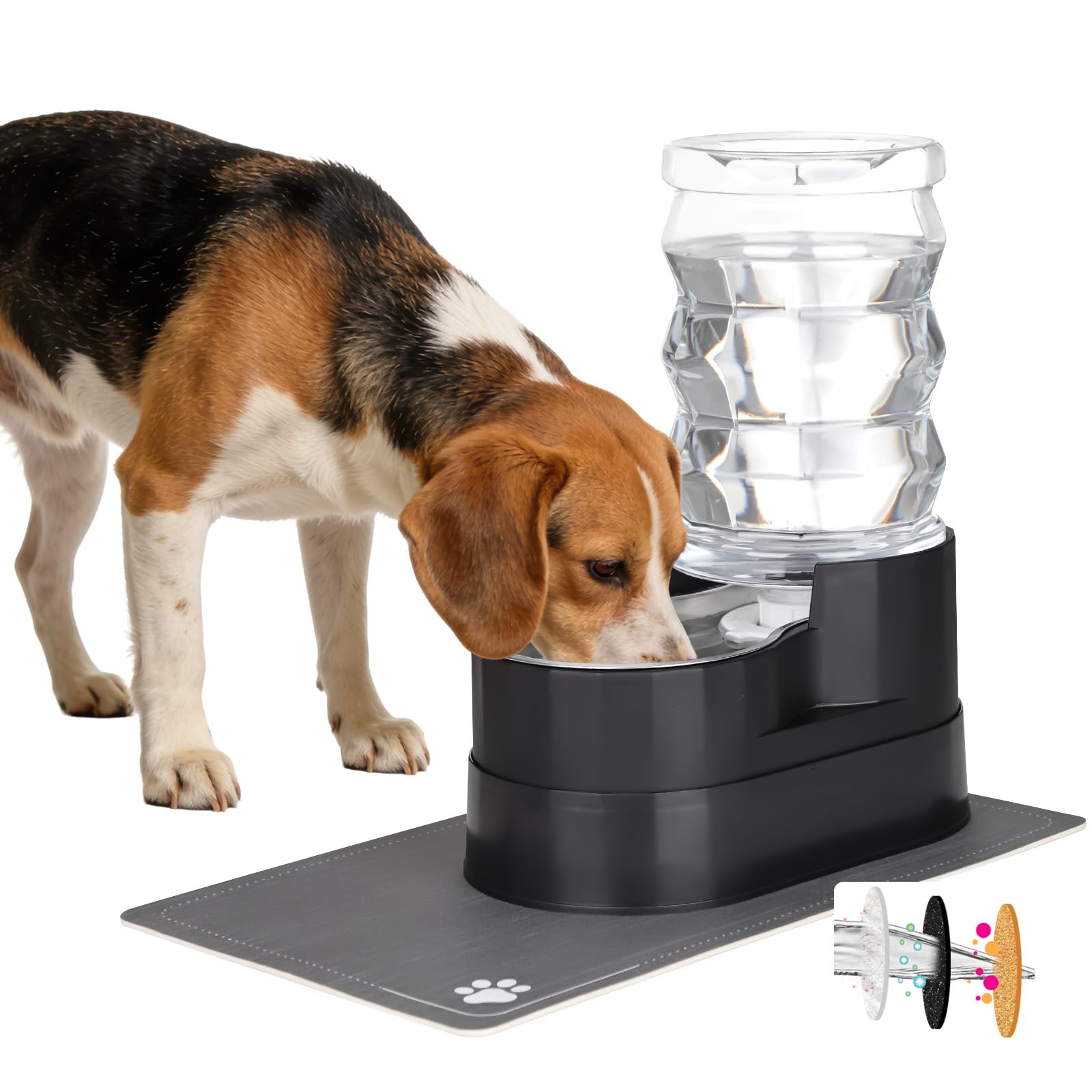 RIZZARI 7L Elevated Dog Water Dispenser :Comfortable Feeding Height