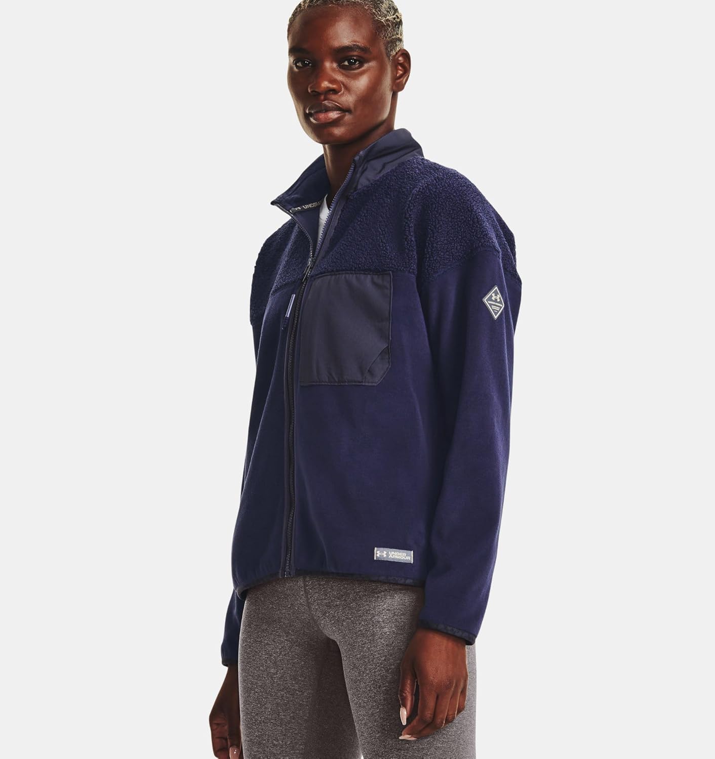 Under Armour Women's UA Polartec Maxx Full-Zip Jacket Sherpa Fleece - Image 2