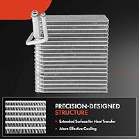 Vista 5 de A-Premium Núcleo del evaporador del A/C compatible con Jeep Grand Cherokee 2002 2003 2004, con placa de prensado