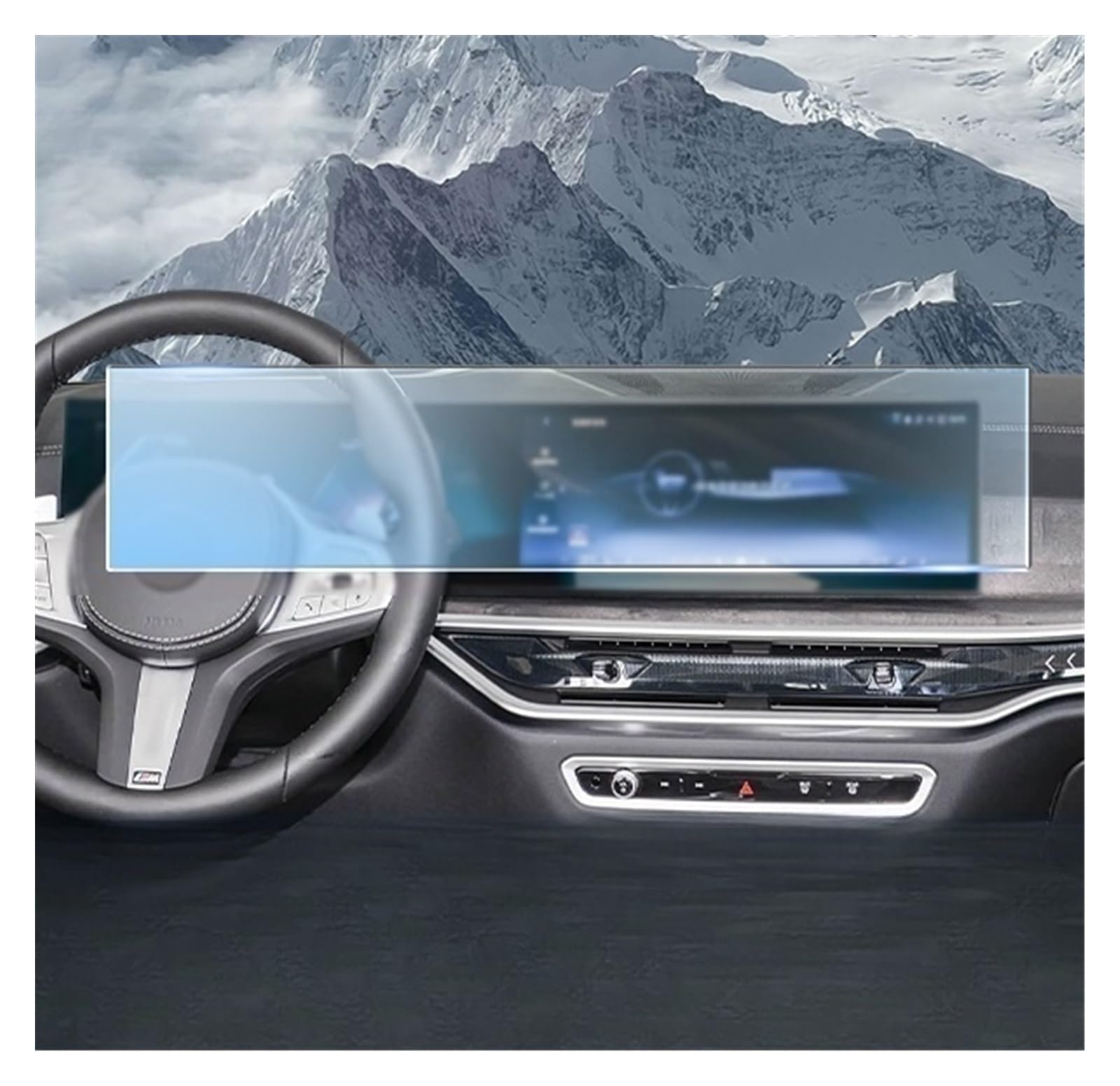 Für B&MW G05 G65 X5 2023-2025 Auto Innen Matte Screen Protector Konsole Navigation Screene TPU Film Kratzfest Displayfolie
