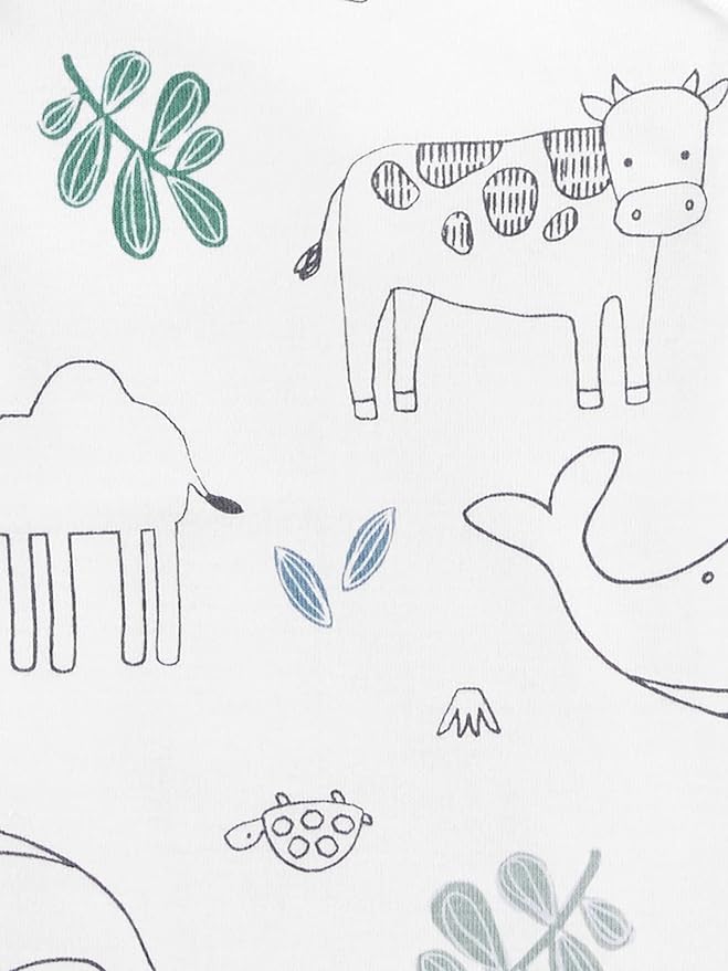 Body Bebé Manga Corta Unisex Animales/Arcoíris/Rayas miniatura 2