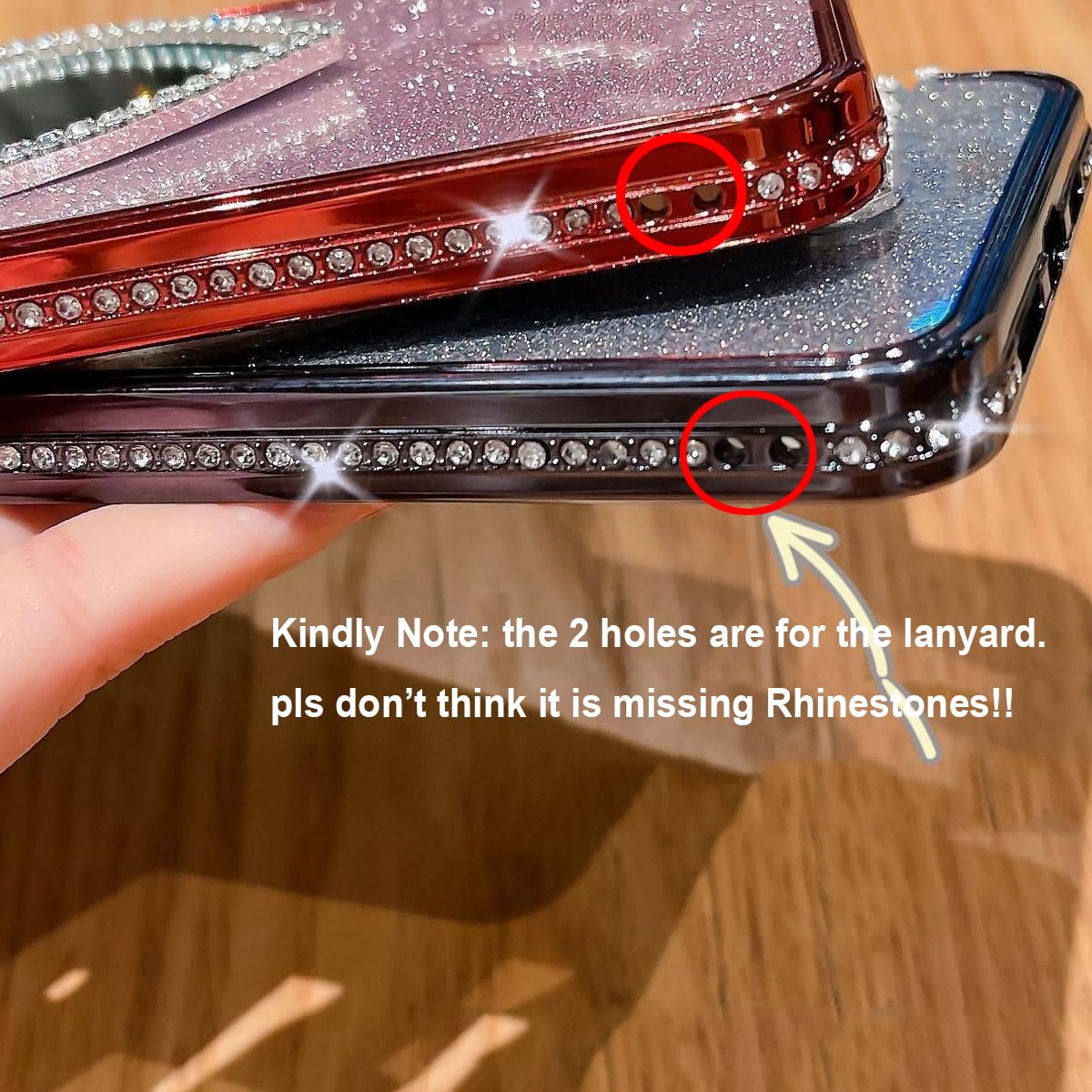 Changjia For IPhone 16 Pro Glitter Bling Case,Cute Luxury 3D Sparkle Crown Crystal Rhinestones Diamond Gemstones Pearl With Lanyard Wrist Strap Women Girls Phone Case For IPhone 16 Pro 6.3 Inch