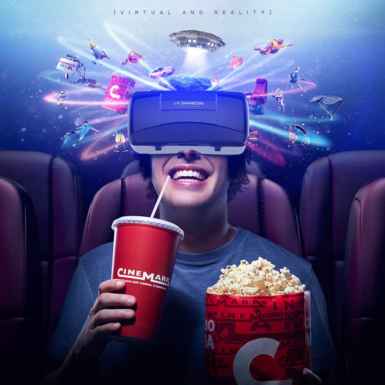 3D VR Gafas de Realidad Virtual Auriculares VR, Casco VR de Realidad Virtual para Pantalla de 4,7 a 6,0 Pulgadas Disfruta de los Mejores Juegos y Videos RV, 360 y 3D