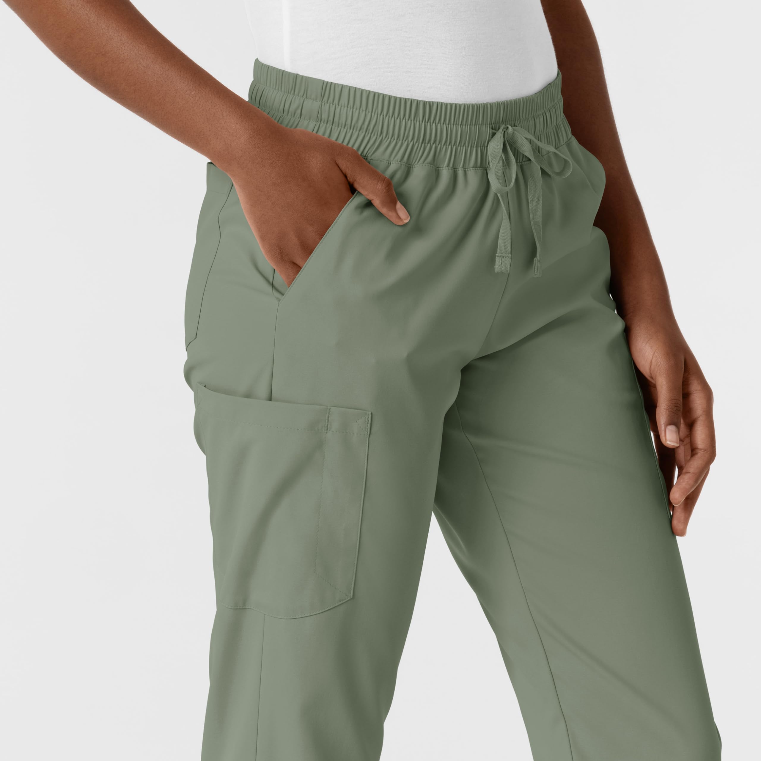 WonderWink Pantalón deportivo para mujer, Salvia, X-Large