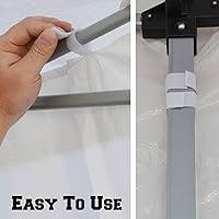 Vista 5 de BenefitUSA Paredes laterales de 10 x 6.4 pies, tamaño para tienda de campaña al aire libre, carpa de glorieta desplegable