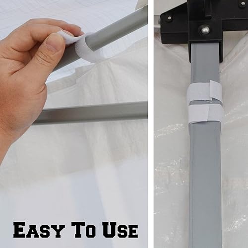 Miniatura 5 de BenefitUSA Paredes laterales de 10 x 6.4 pies, tamaño para tienda de campaña al aire libre, carpa de glorieta desplegable