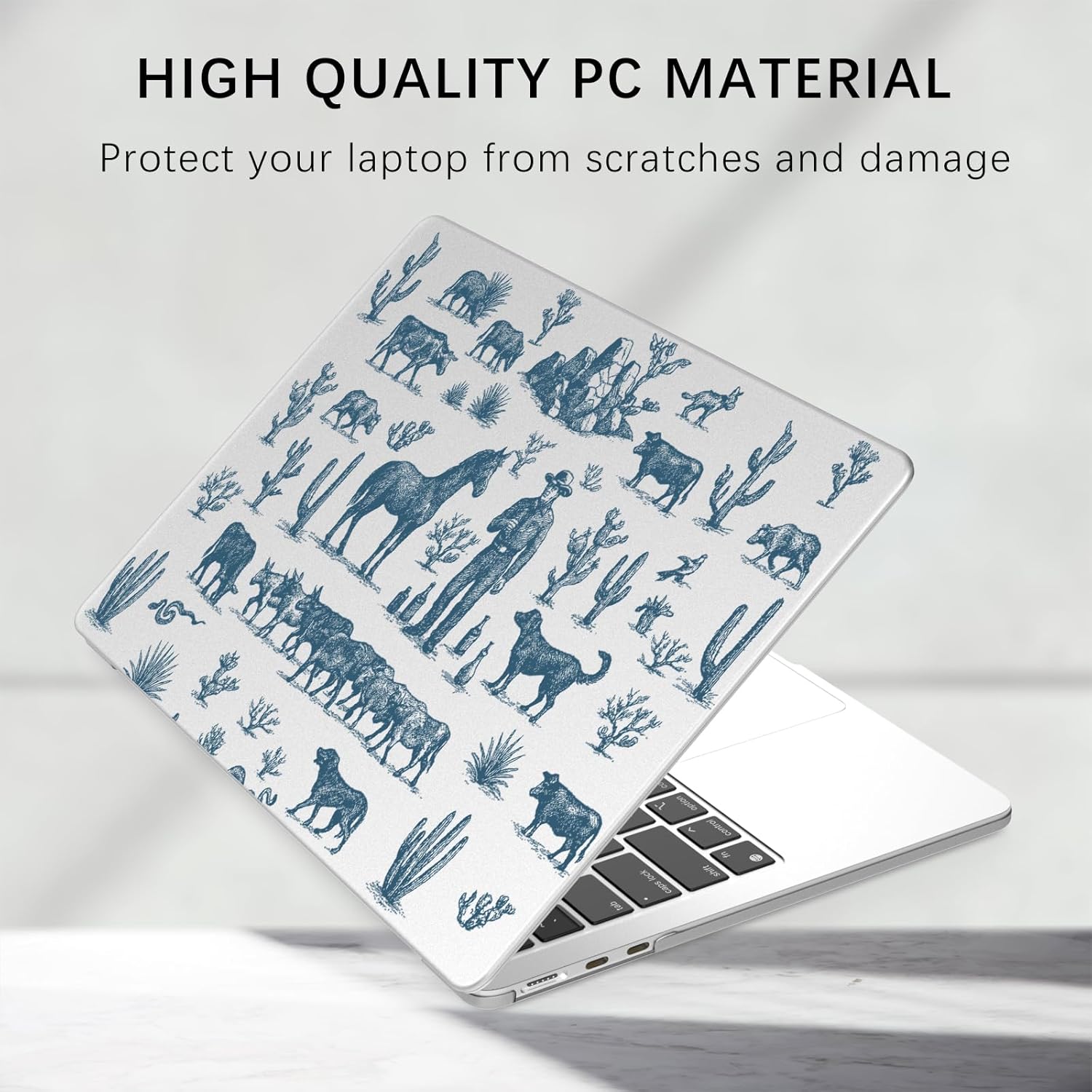 Compatible with MacBook Pro 14 inch Case M5 M4 M3 M2 M1 Pro/Max 2026-2021 A3427 A3426 A3434 A3112 A3185 A3401 A2918 A2992 A2779 A2442, Western Cowboy Hard Shell Matte Cover