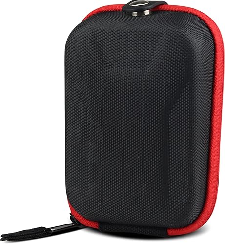 Bolsa de telémetro de golf Caza EVA Case Laser Distancia Meter Club Bag Accesorio, diseño de hebilla magnética, rojo y negro