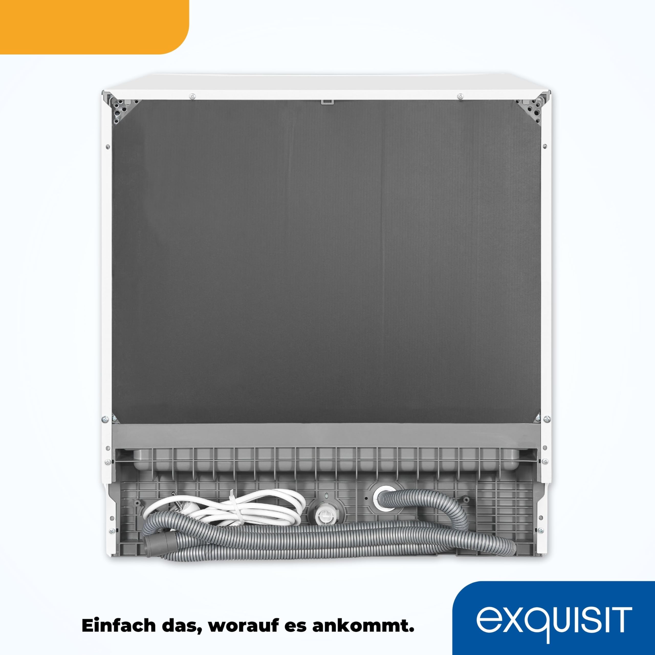 Exquisit Tischgeschirrspüler GSP508-030D weiss 55 cm freistehend 8 Maßgedecke LED Display