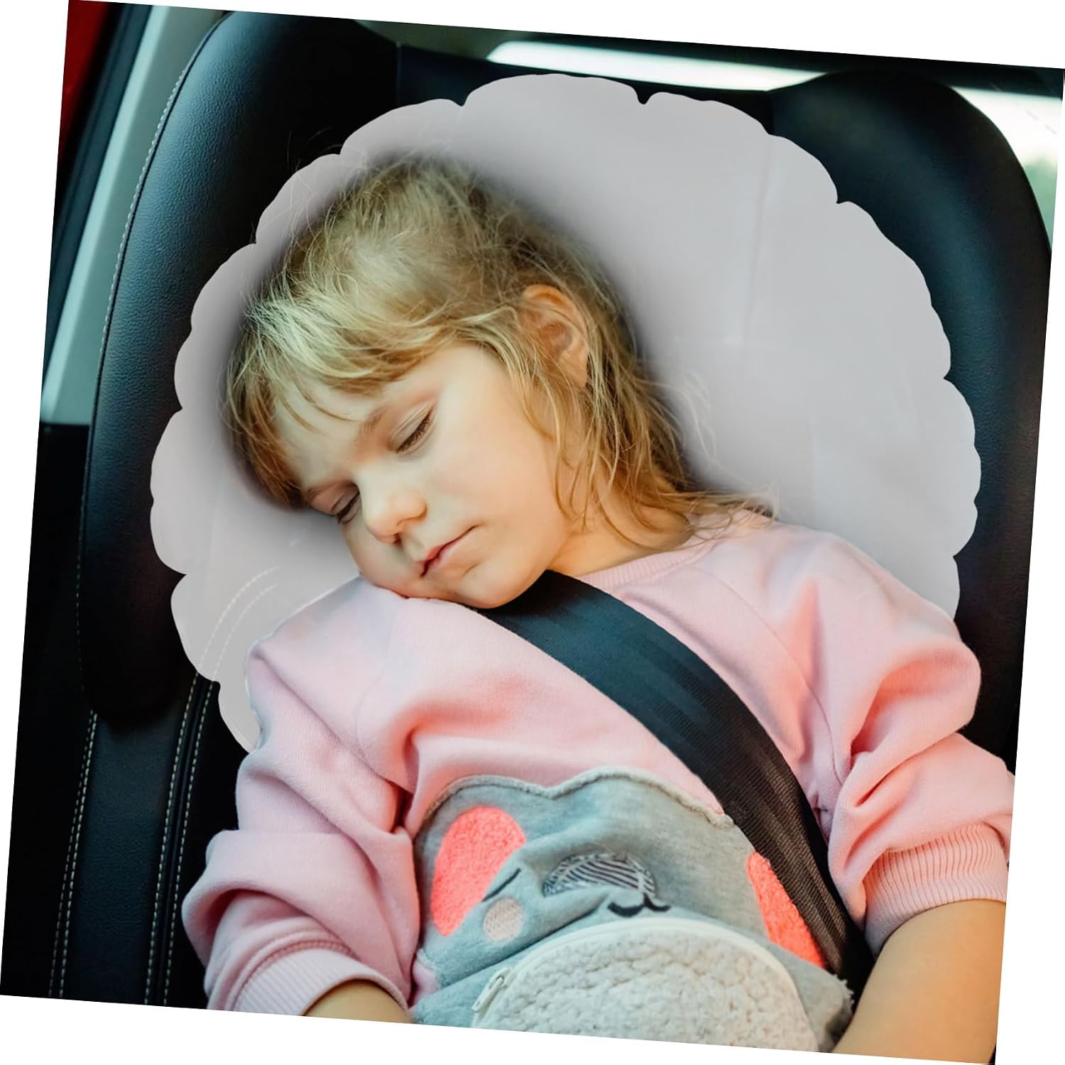 Firm Inflatable Pillow Insert Lumbar Pillow for Car Camping Water-Resistant Material