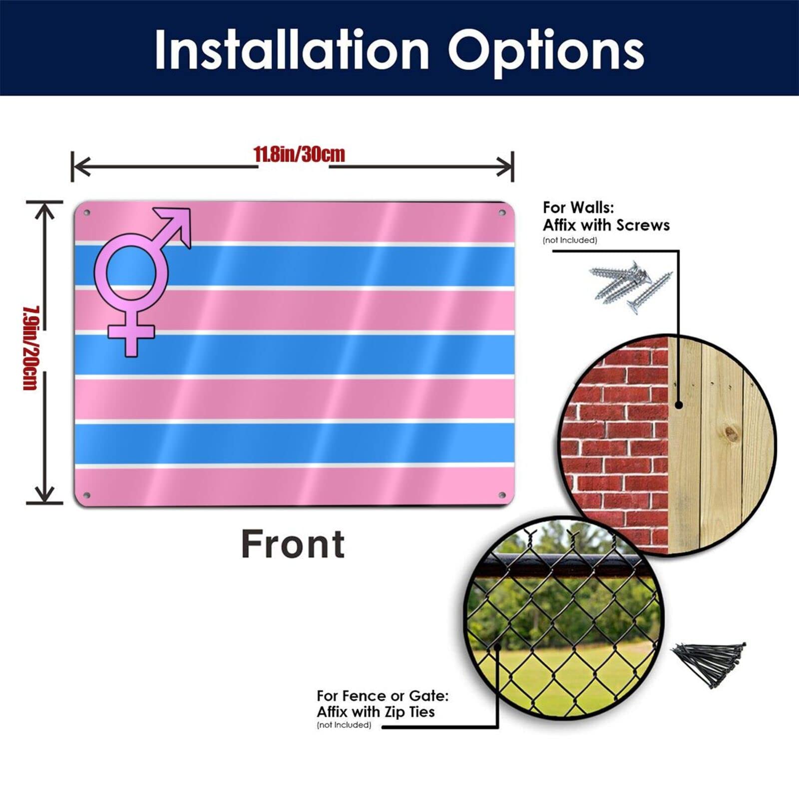 Adesivi A Tema Bandiera Dellorgoglio Trans | Motivi Esclusivi - Foto 8