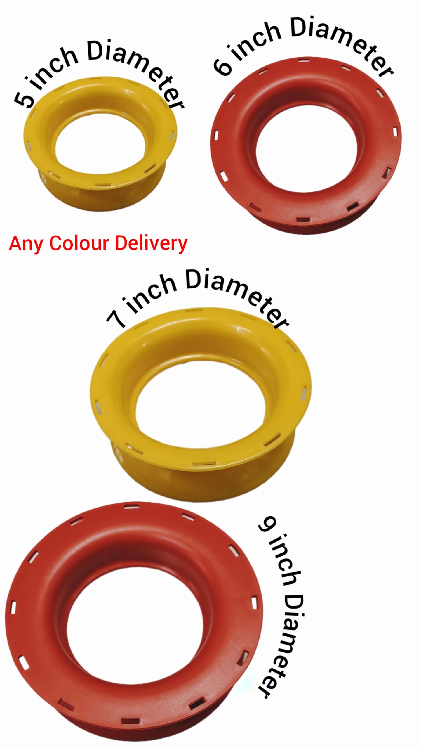 Hope Kart Plastic Manual Spinning Fishing Line Hand Caster Reel Wheel, Multicolor, Pack of 1 (Only Hand Caster Empty, 5 Inch Diameter) 2