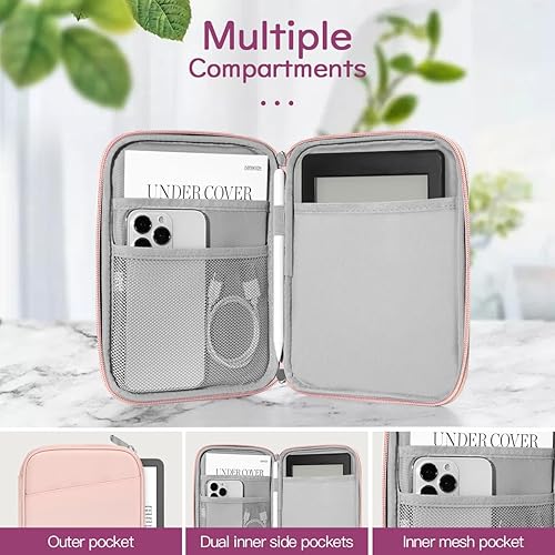 Vista 47 de Funda protectora de transporte de 6 a 7 pulgadas para Kindle Paperwhite de 11ª generación 2024/2022 de 6 pulgadas de 10ª/8ª generación 2019/2016