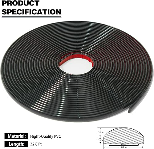 Miniatura 2 de Moldura de 32.8 pies para despegar y pegar, molduras impermeables para paredes, bordes, marcos de ventanas, azulejos contra salpicaduras, moldura