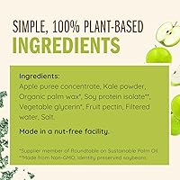 Vista 3 de Apple Kale Sandwich Wraps (Two-Pack) – Gluten-Free, Vegan, Low-Carb Wraps Made with Real Fruits & Vegetables – Plant-Based, Non-GMO, Paleo-Friendly