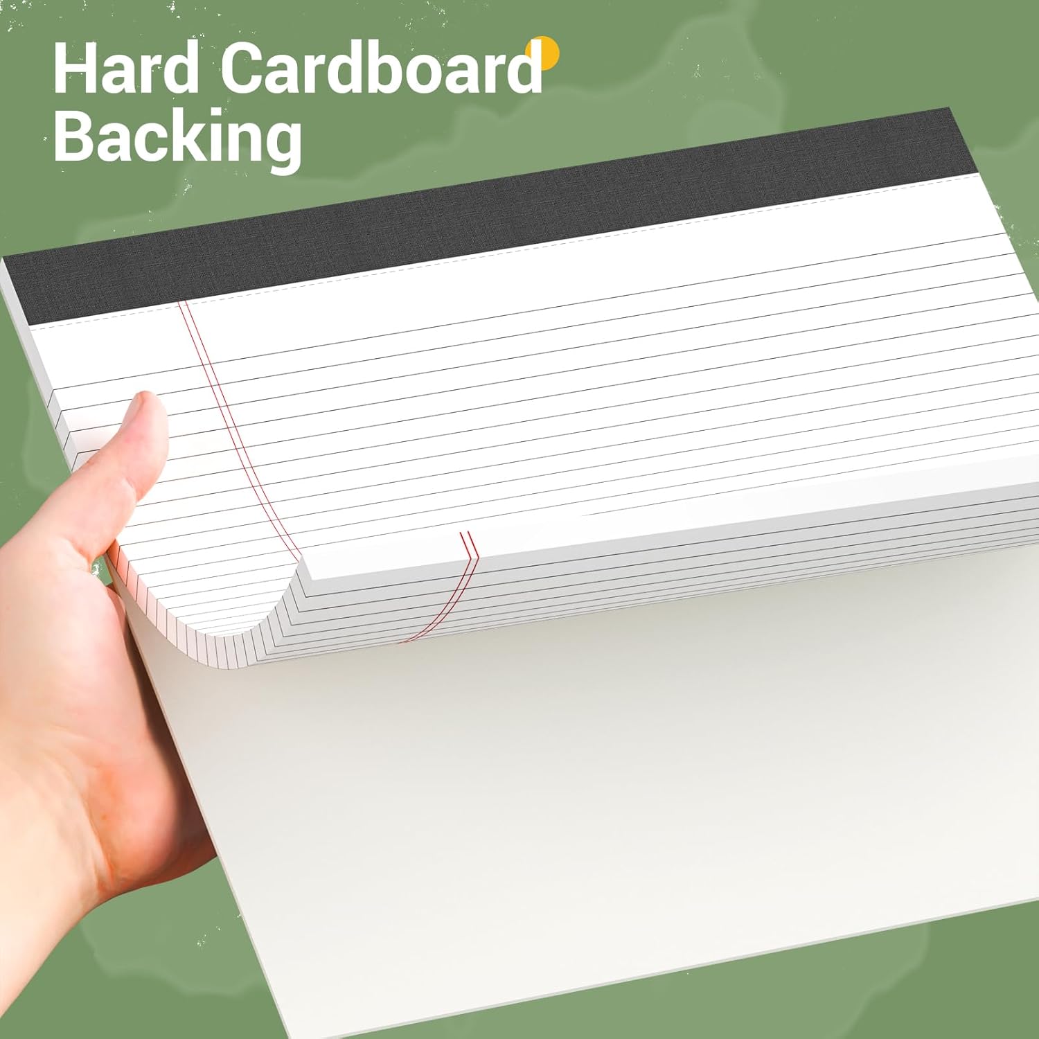 3 Pack Legal Pads 11 x 9.5 College Ruled White Paper Note Pad Narrow Ruled 30 Sheets Notepads Perforated Writing Pad Clear Print Horizontal Pads of Paper - Image 6