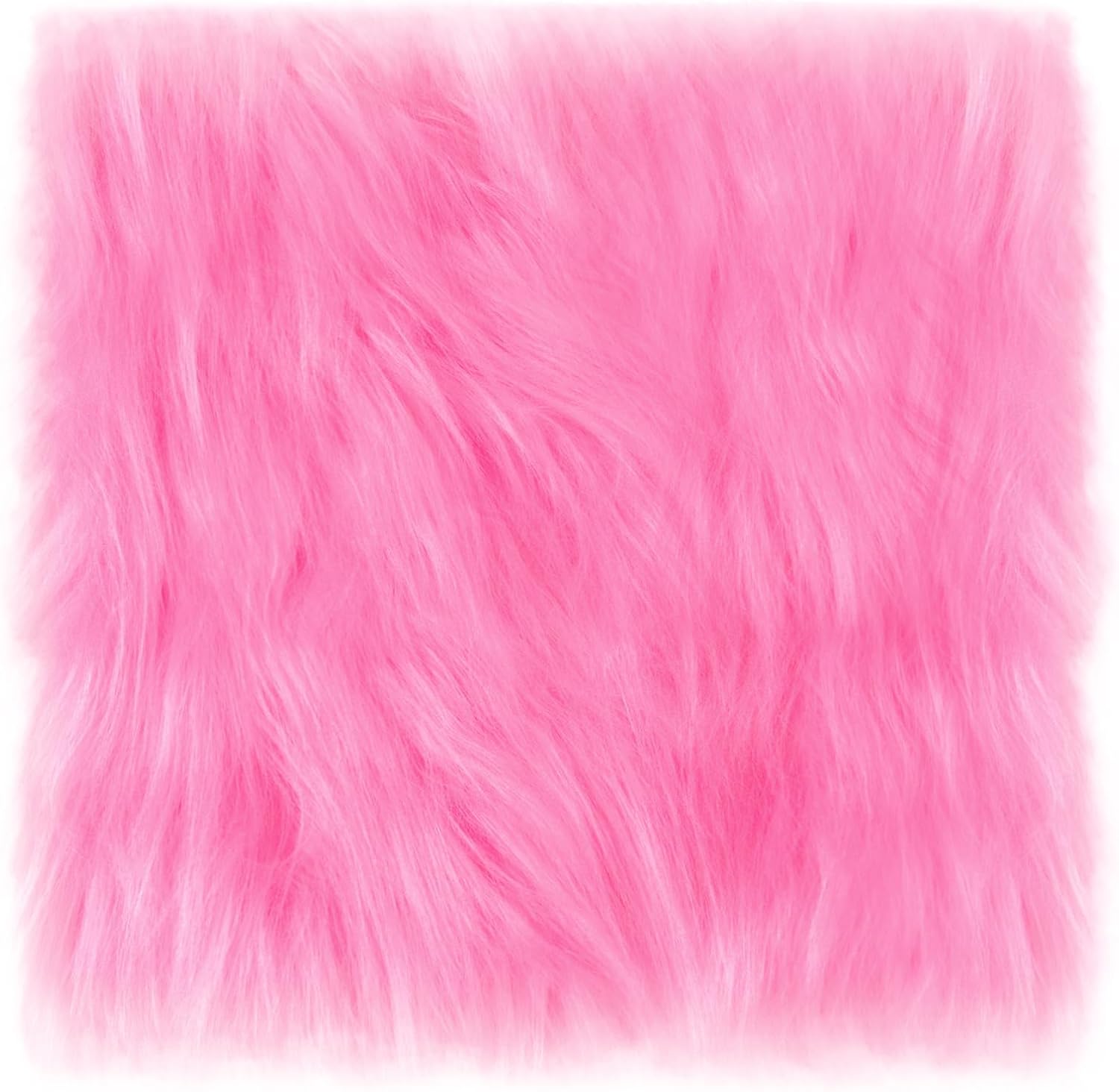 4 Pcs School Locker Rugs Square Light Pink Furry and Cute Locker Decoractions with Anti-Slip Backing for Girls in Middle School Back to School Stuff Gift