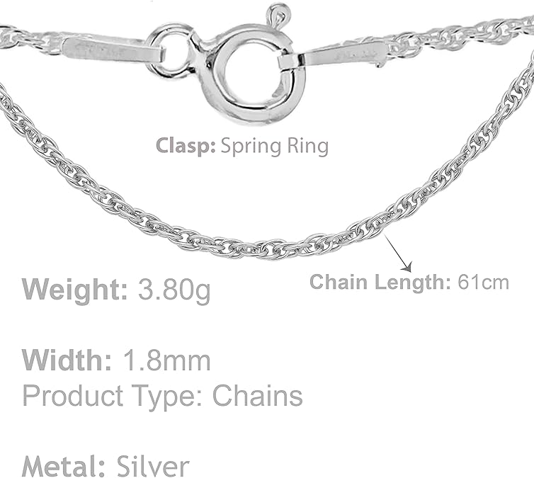 Tuscany Silver Collana con pendente medaglia piccolo angelo su catena