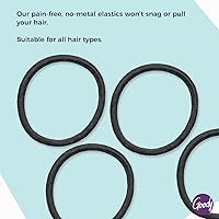 Vista 2 de Goody Ouchless - Elásticos para el cabello, sin tirones, no se rompen, sin enredos para cabello grueso, rizado, rizado y texturizado, 15