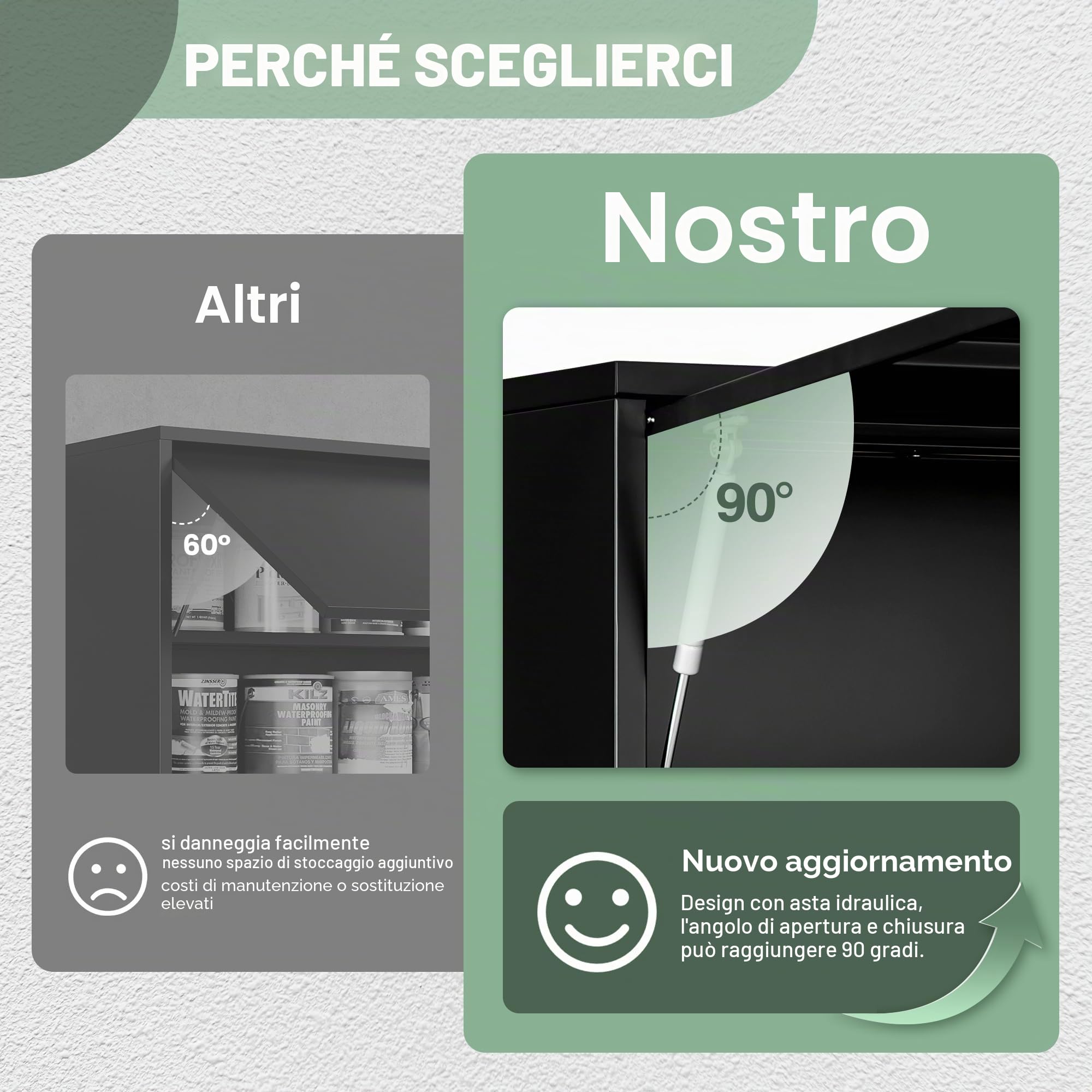 Sightlife Armadietto per attrezzi in metallo con serratura 32 x 80 x 35