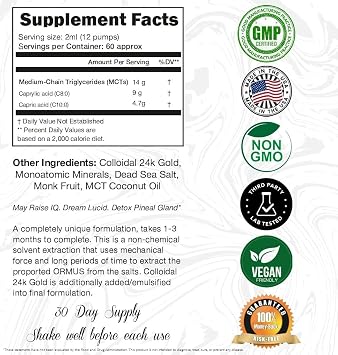 Ormus Oil + Ormus Powder + Ormus/Shilajit/Lions Mane Capsules