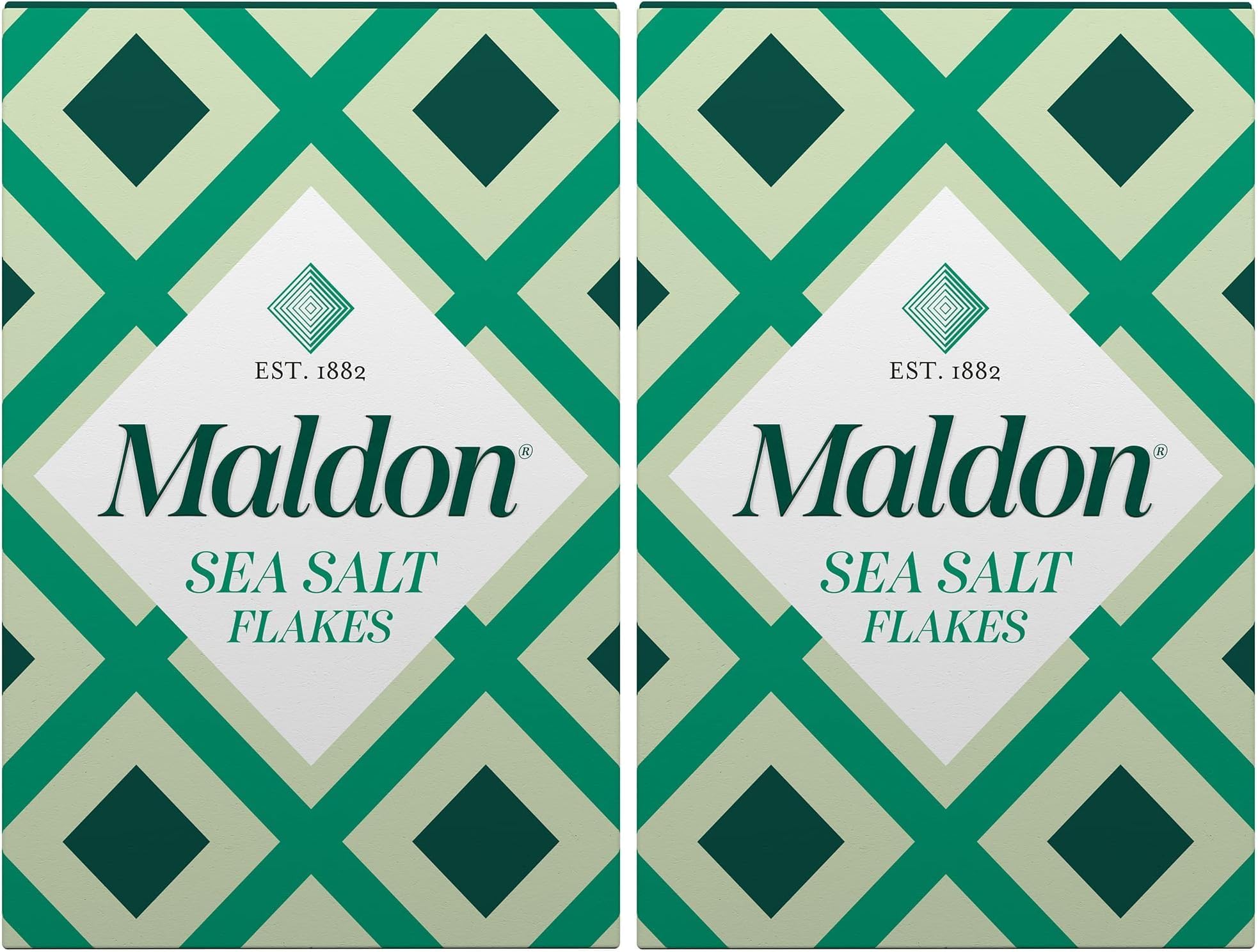Sea Salt Flakes, Unique Pyramid Shaped Salt Flakes, Perfect for a Wide Range of Dishes, Hand-Harvested for Four Generations, 250g Box (Pack of 2)