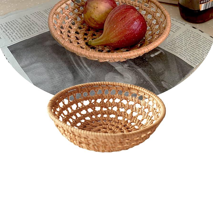 編みざる籠2個セット 竹かご・竹ざる・竹製品の水木屋馬場