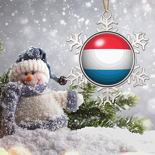 Vista 19 de Bandera de Kenia, adornos colgantes para árbol de Navidad, copo de nieve nacional, adorno de metal, recuerdo de Navidad, regalo de Kenia, decoración