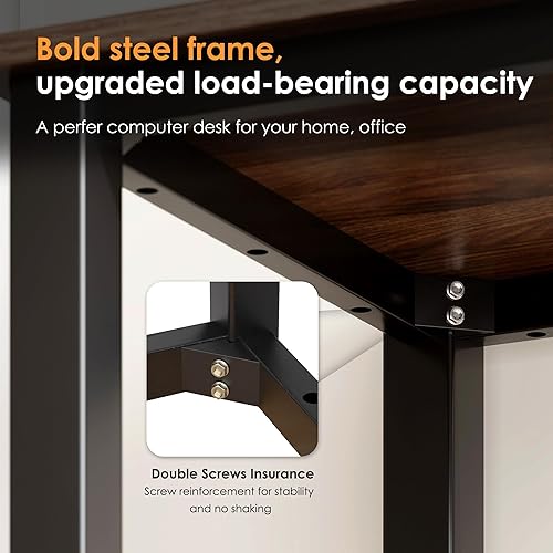 Miniatura 32 de Need Escritorio pequeño de 31.5 pulgadas resistente para espacios pequeños, escritorio de computadora para adolescentes, mesa de estudio, escritorio