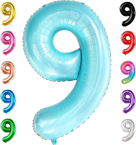 Miniatura 163 de KatchOn, Globo dorado gigante del número 8 de 40 pulgadas, globo dorado del número 8 para decoraciones de cumpleaños de 8 años para niñas