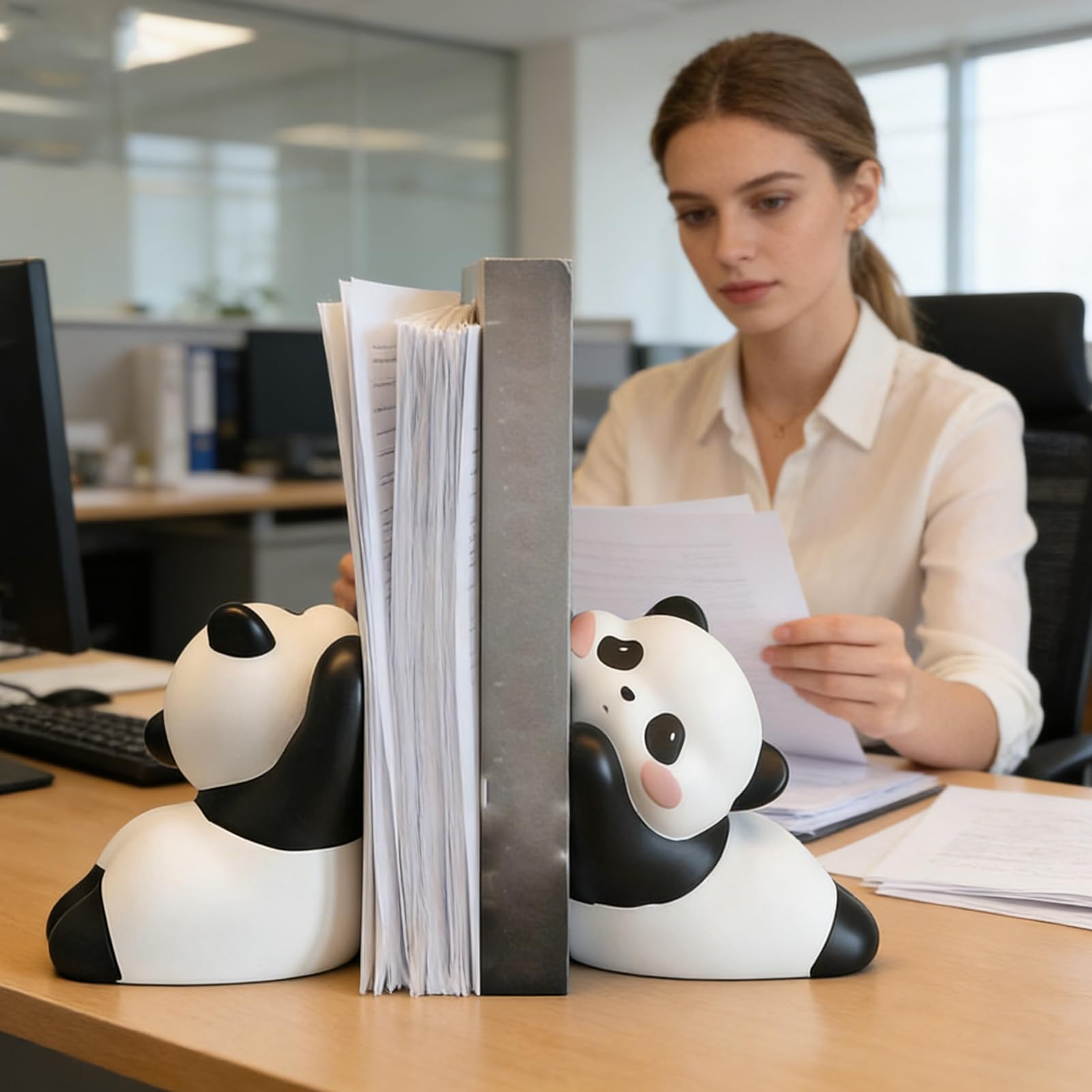 Dziecięce Podpórki Do Książek Panda Podpórka Książkowa | Do Półek I Regałów Do Sypialni Salonu Biura Biblioteki Stołu Biurka Kuchni Dekoracji