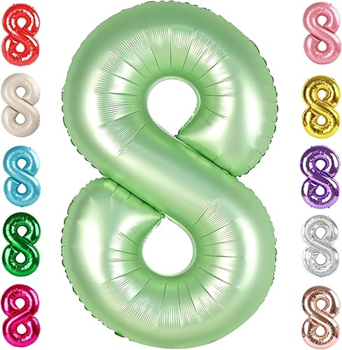 Vista 202 de Globos del números 0 de 40 pulgadas para formar los números 10, 20, 30, 40, 50, 60, 70, 80, 90, 100, para decoración de cumpleaños, bodas, eventos