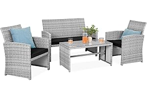 Best Choice Products 4-Piece Outdoor Wicker Patio Conversation Furniture Set: Enhance Your Outdoor Living