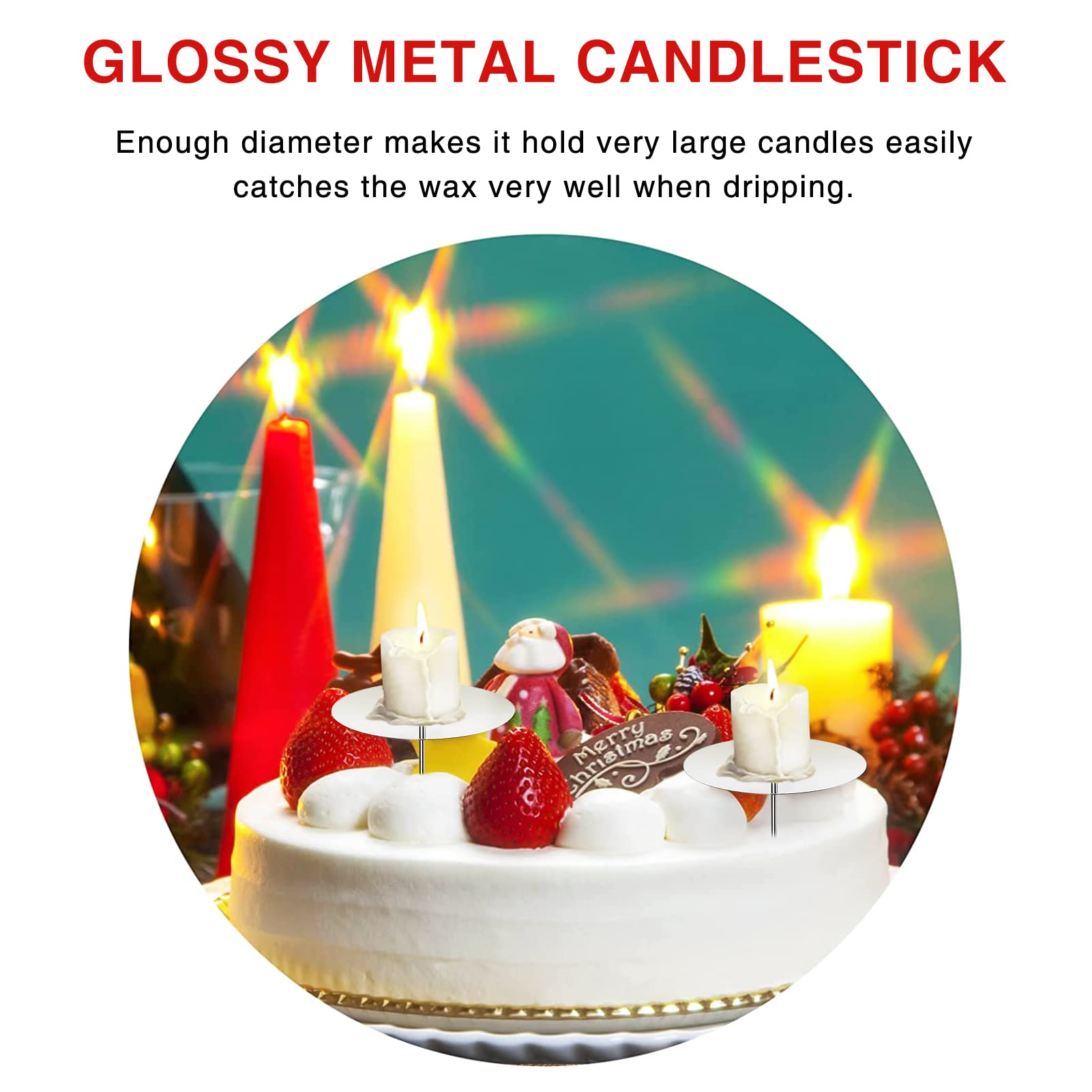 Udbrud 8 Pièces Bougeoir Pour Bougies De L'Avent, Bougeoir Couronne De