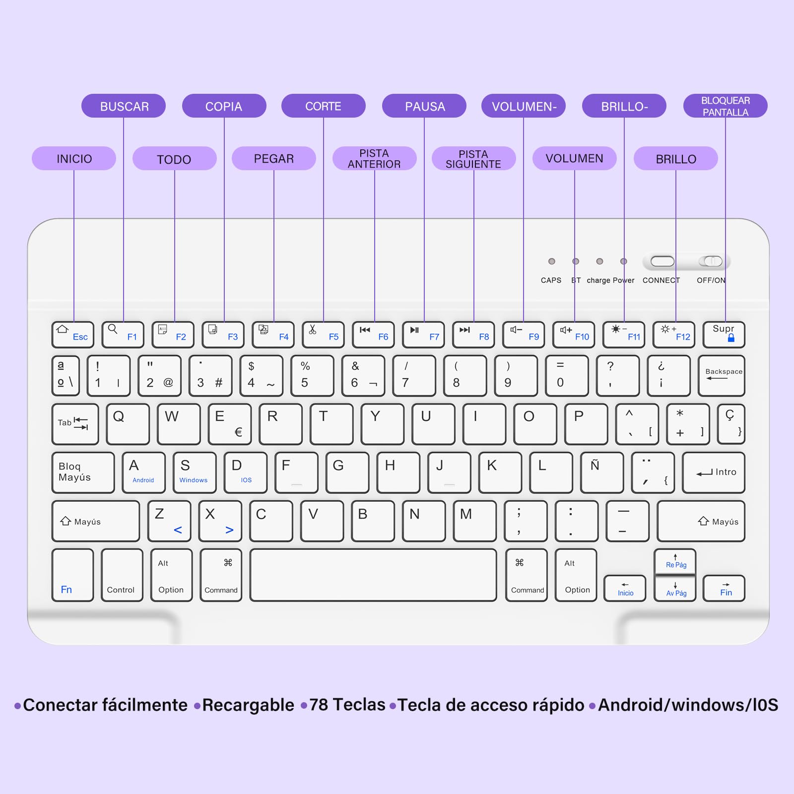 JADEMALL Tastiera con Trackpad per iPad 10 Generazione 10.9 2022/11