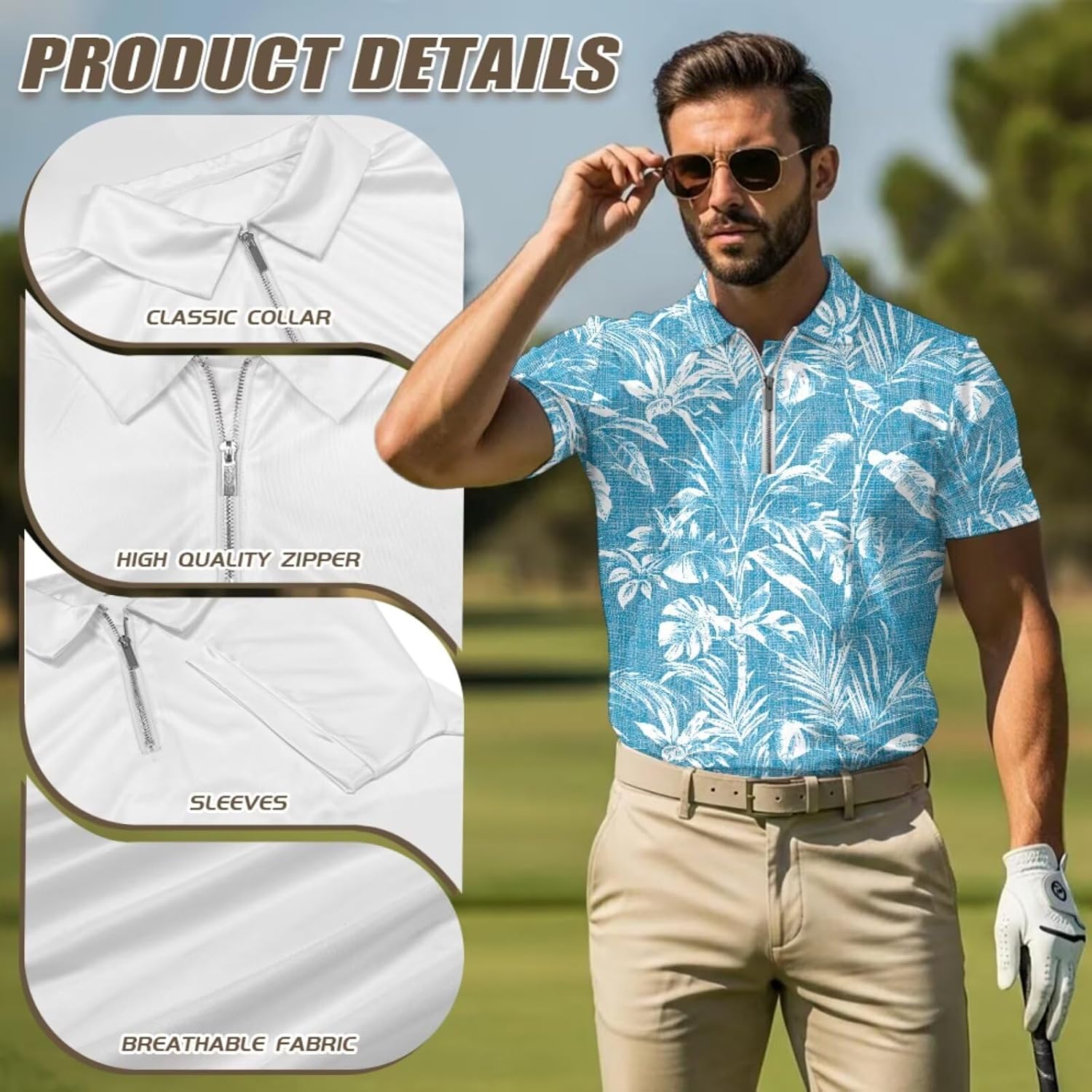 COEQINE Matching Golf Shirts Funny White Graphic Golf T Shirts for Men Dry Fit Womens for Sport Athletic,XS-2XL